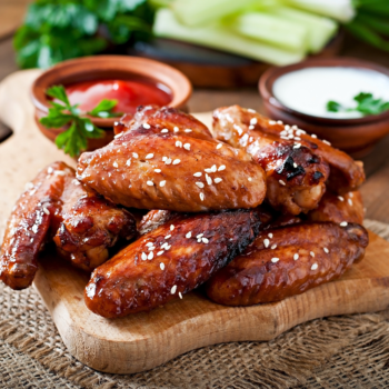 Hot Chicken Wings (6 Pcs)