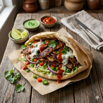 Lamb Donner on Naan