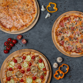 Any 2 / 3 x 7" Pizza